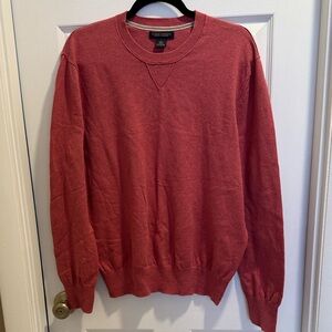 Banana Republic Reddish Pink Crewneck Sweater Cotton Cashmere
